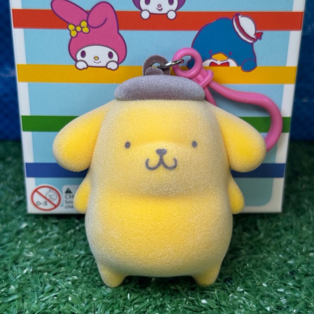 Hello Kitty And Friends Exclusive Flocked Collection Pompompurin Keychain